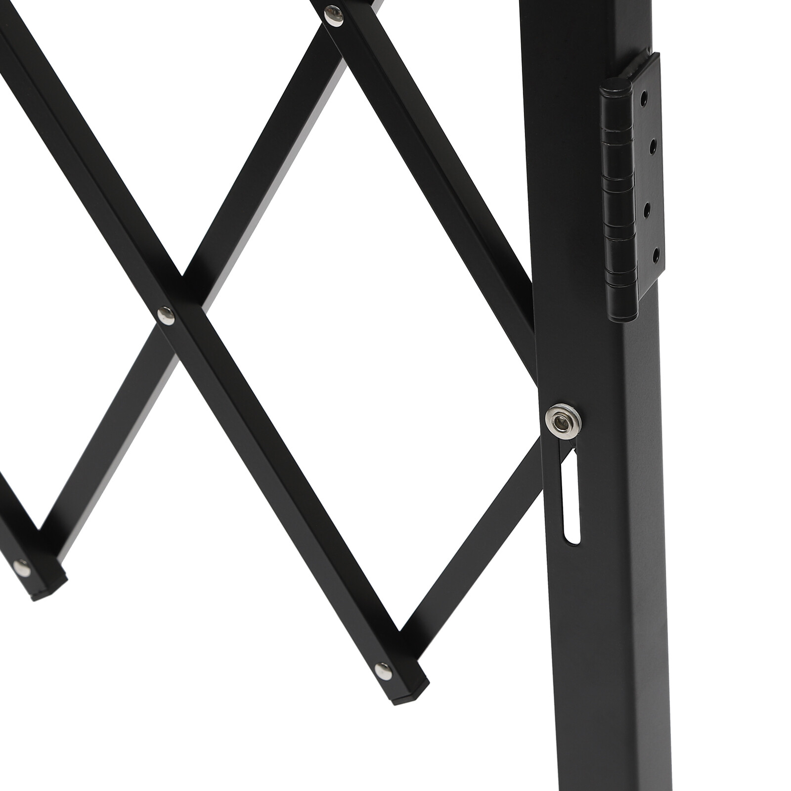 Single Folding Security Gate Rolling Barricade Gate Accordion Security Gate