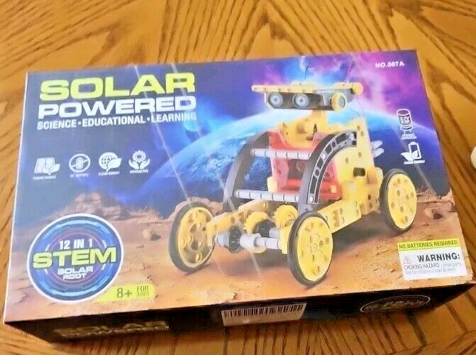 Solar Robot 12-in-1 Science Kit STEM Building Toys,  Age 8-12,