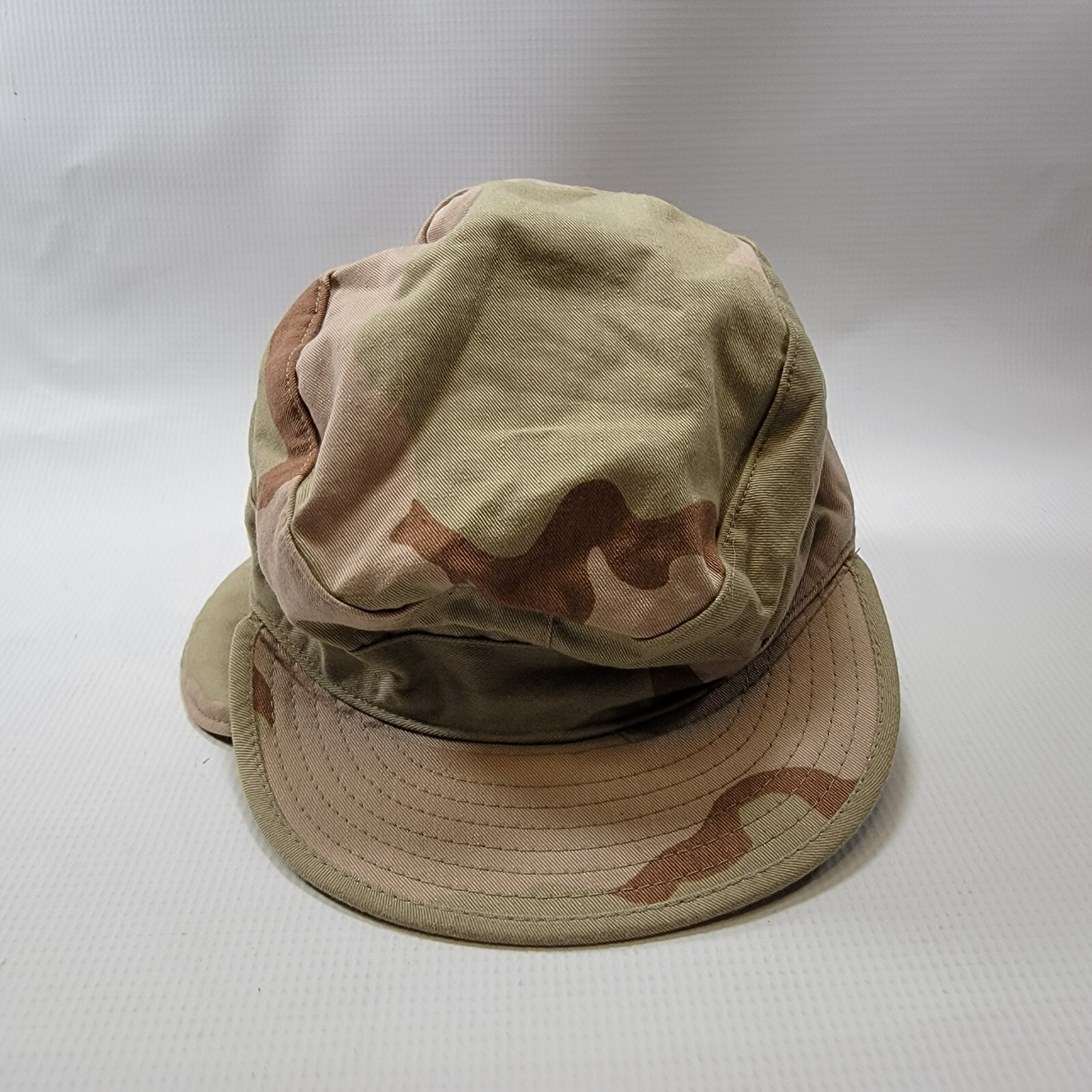 US Military 3 Color Desert BDU Cold Weather Patrol Cap Ear Flaps Size 7 NOS