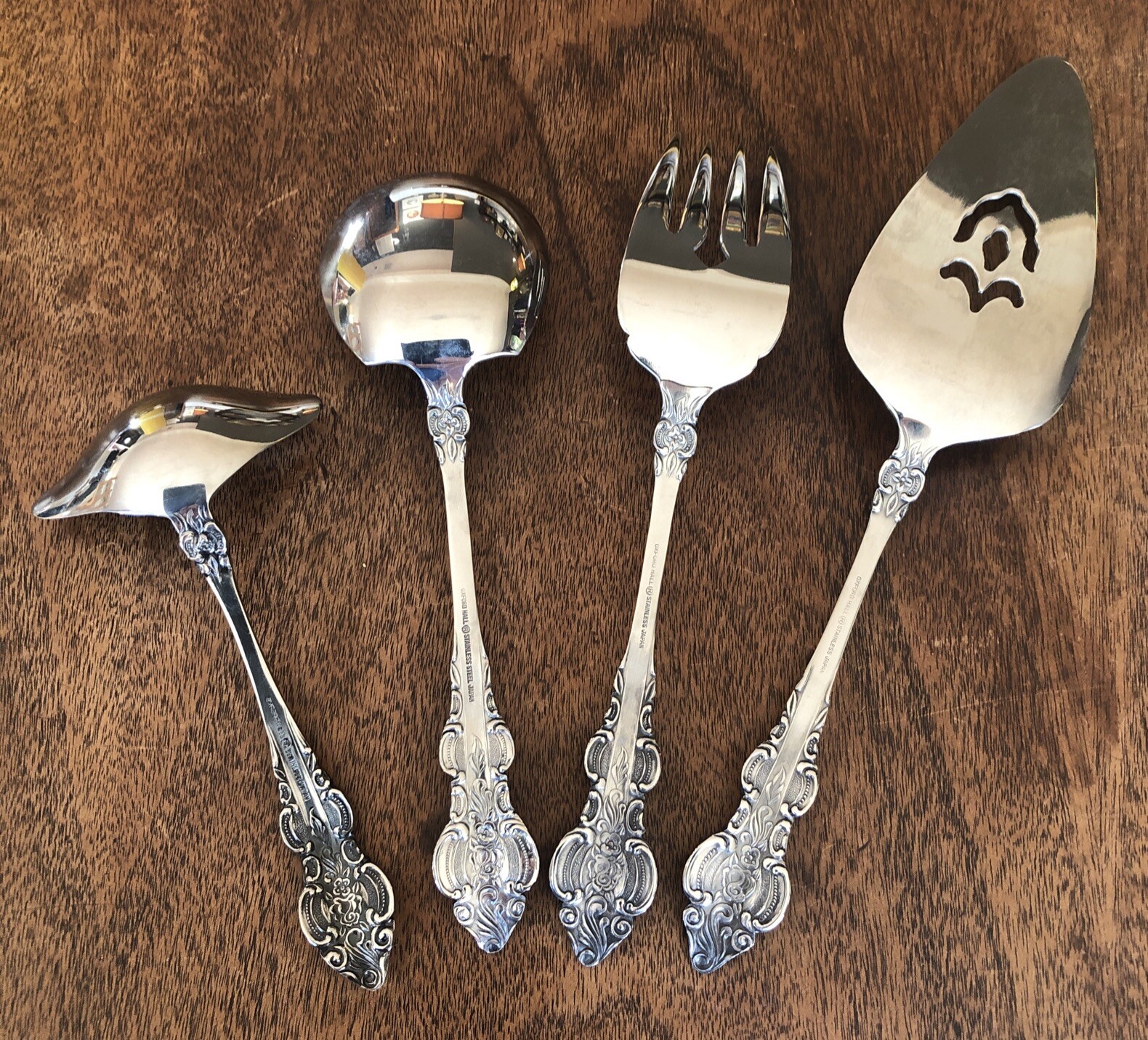 Lot 4 Pc. Oxford Hall SUTHERLAND Japan Stainless Flatware Serving Set