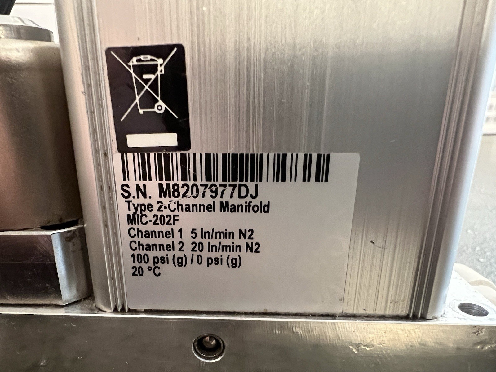 Bronkhorst MIC-202F Mani-Flow Flow Meter Control Valve 2 Channel (Waters XevoTQ)