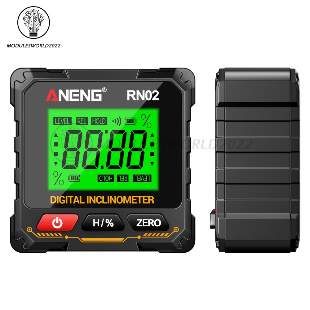 ANENG Magnetic Digital Level Box LCD Angle Finder Protractor Inclinometer Gauge