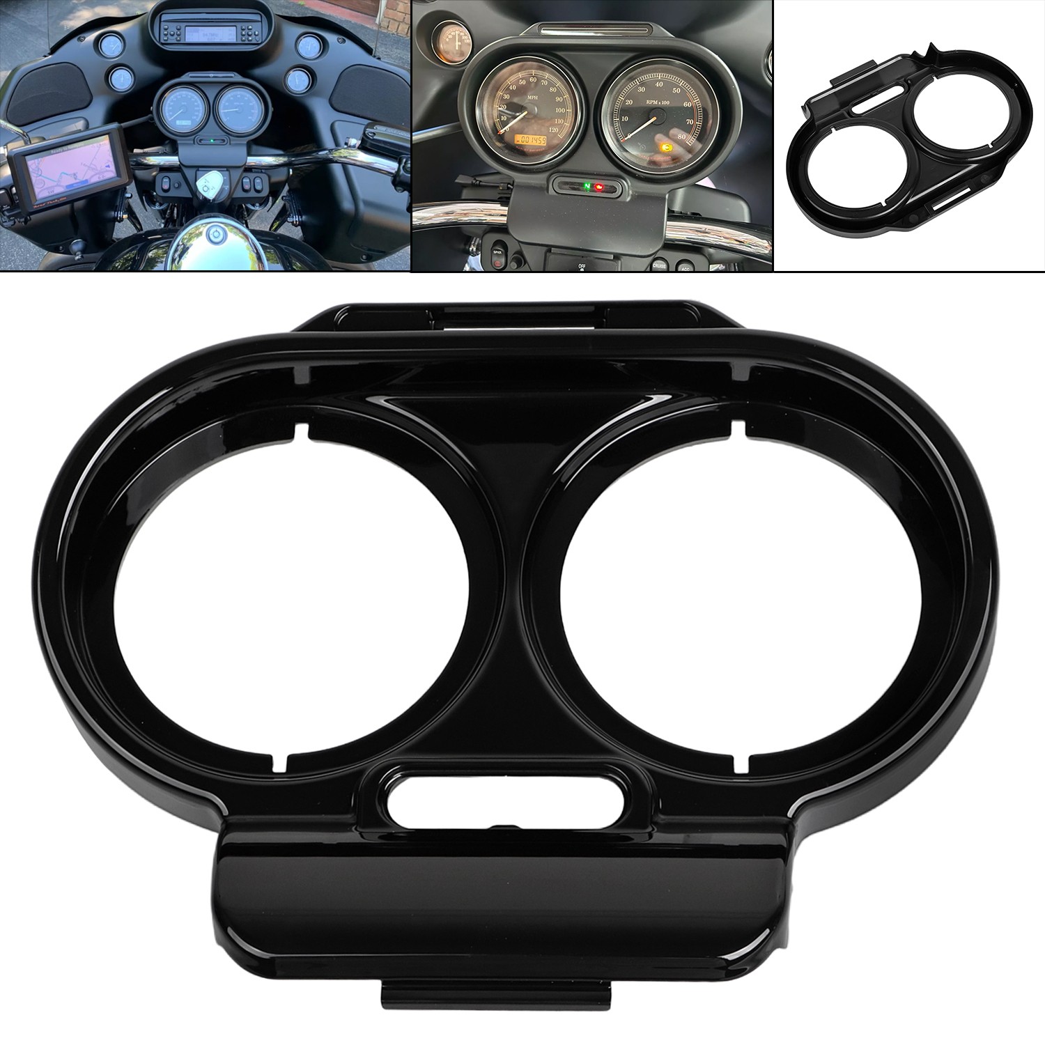 Front Gauge Cover Nacelle Fairing Speedometer For Harley Road Glide 1998-2013