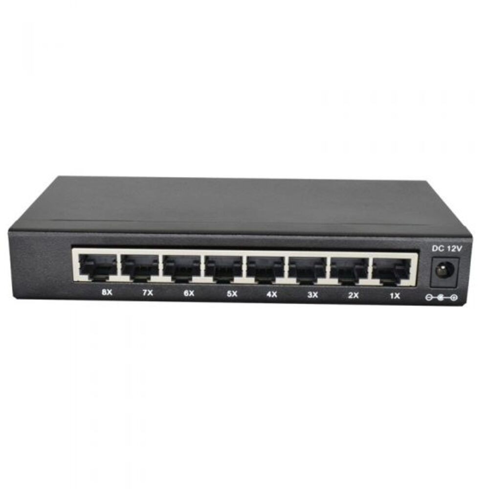 1008D Gigabit Network Switch for PC Laptop (Black)