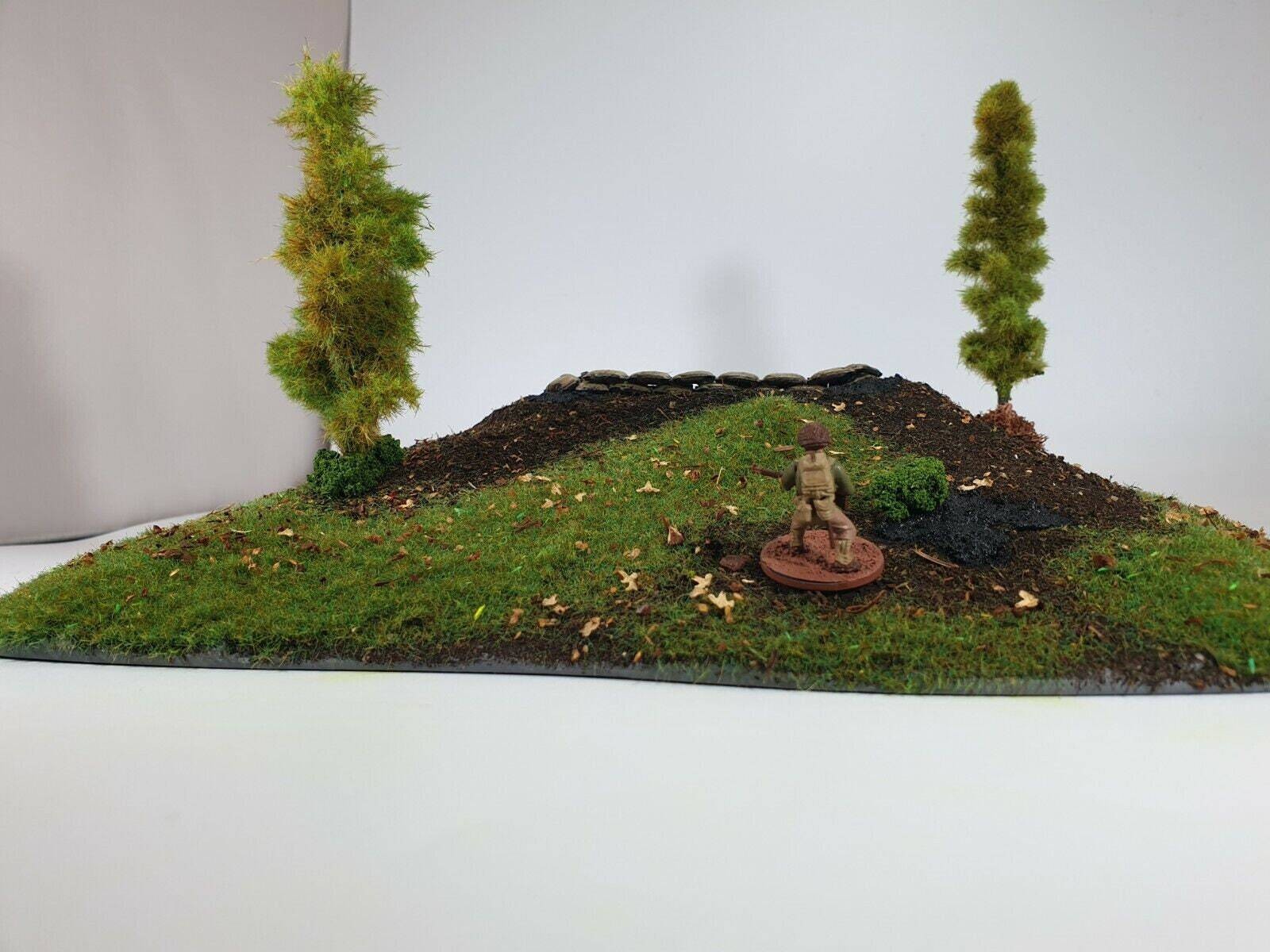 Handcrafted Fortified Hills with Bunkers & Trenches | Seasonal Wargaming Terrain