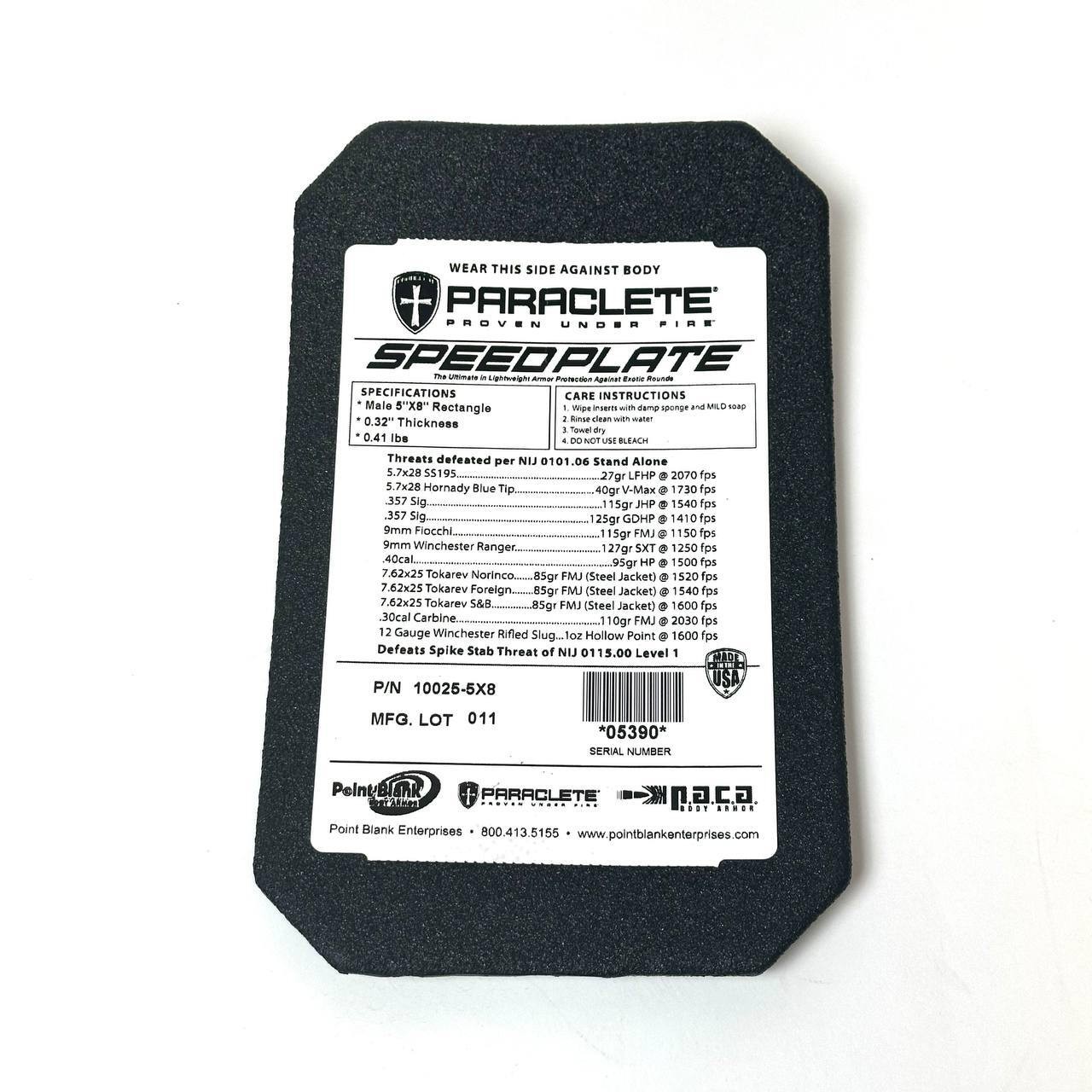 Paraclete Speed Plate