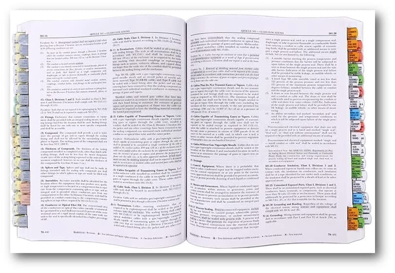 2026 Color Coded EZ Tabs with EZ Formula Guide based on 2026 NEC Code books