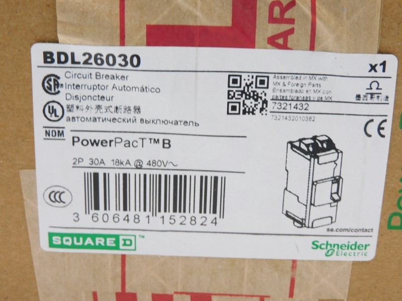 SQUARE D BDL26030 480V 30A (GREEN) NSFS