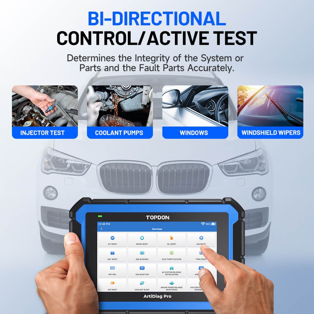 🔥TOPDON ArtiDiag PRO V2.0 All Systems Diagnosis Bidirectional OBD2 Scanner