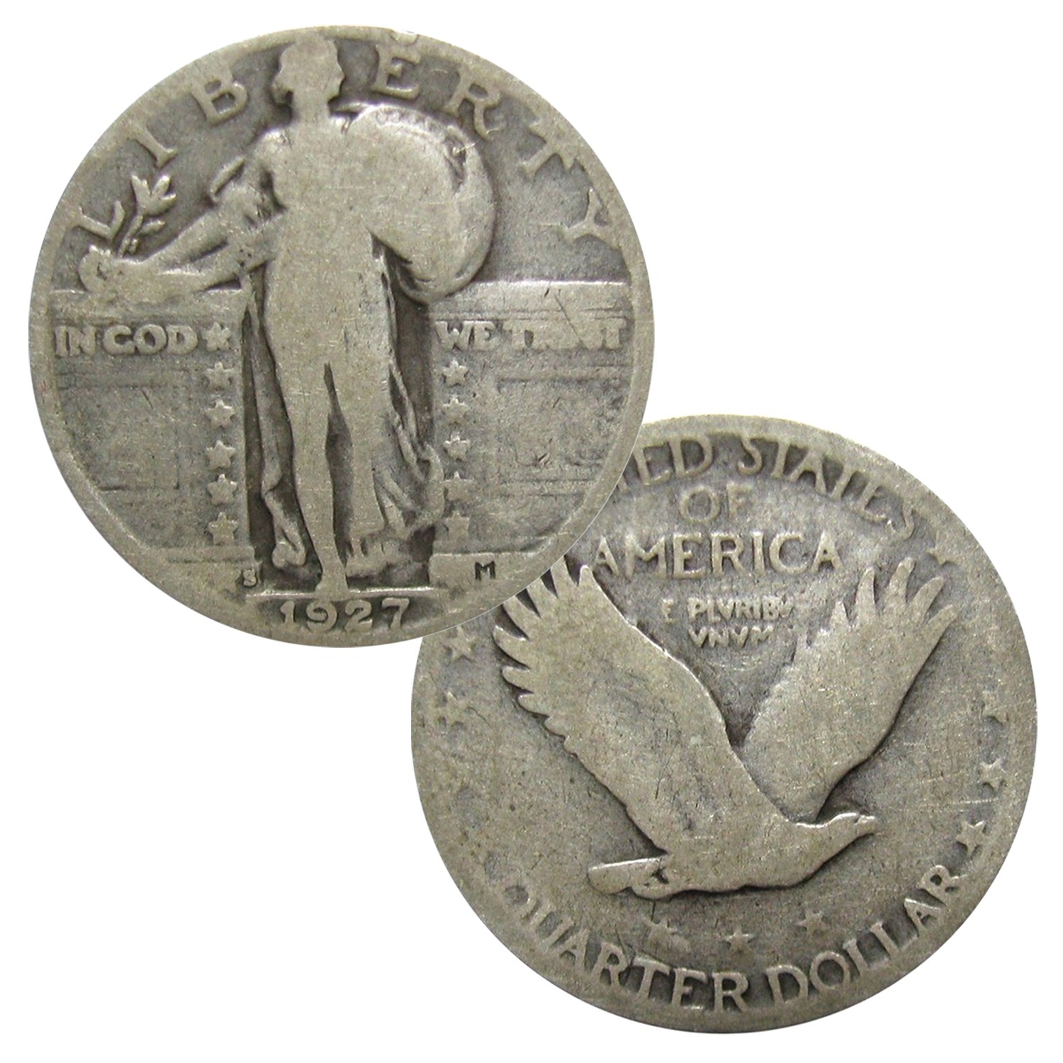 $1 Face - 90% Silver Standing Liberty Quarters Circulated - Random Date