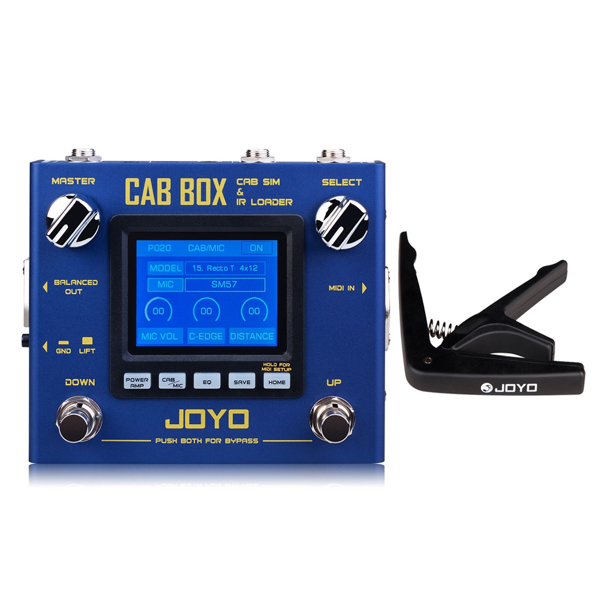 JOYO IR Loading & Cabinet Modeling Guitar Pedal Amp Simulator Multi Modes + Capo