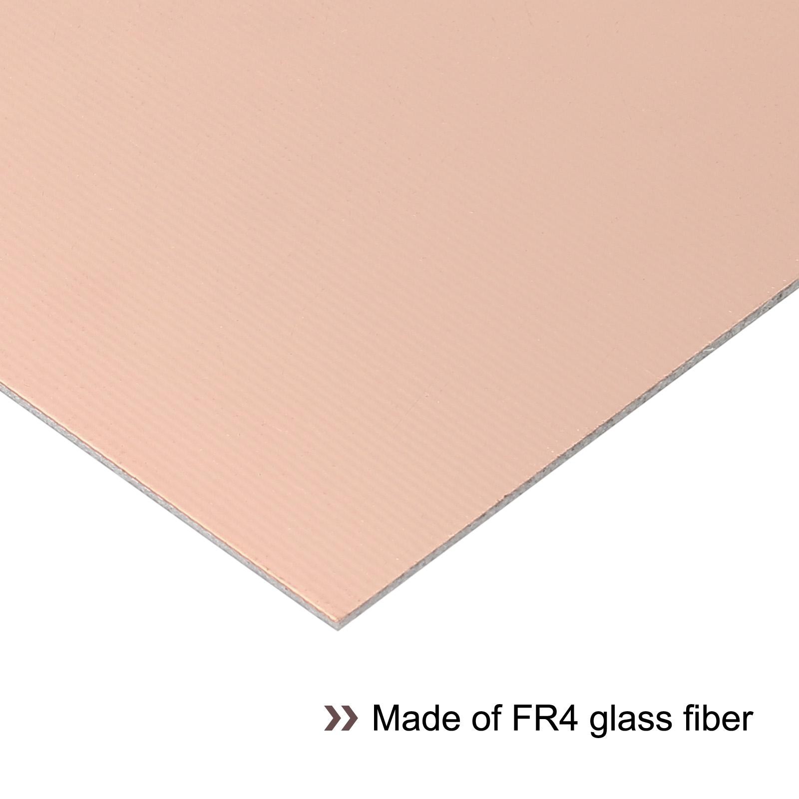 2Pcs FR4 Double Side Copper Clad, PCB Laminate Circuit Board 100 x 70 x 1.2mm
