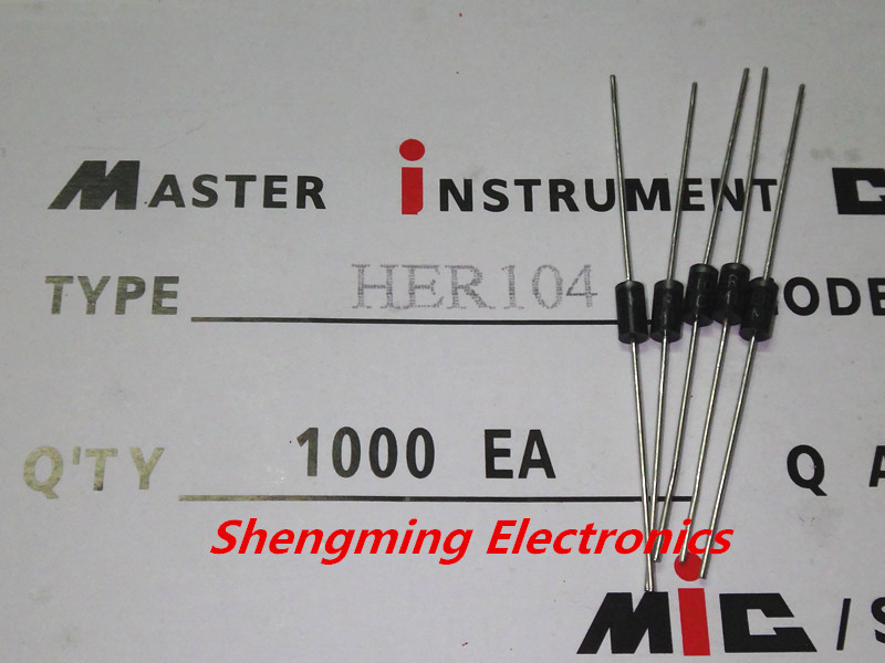 50pcs HER104 1A 300V Rectifier Diode