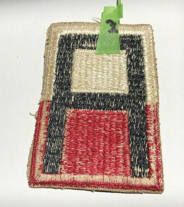 USA WWII 1st Army Class A Shoulder Patch (2) No Black Boarder
