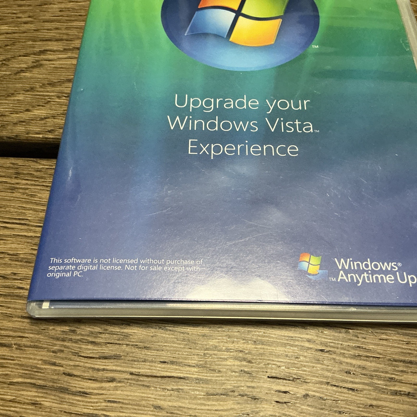 Microsoft Windows Vista Anytime Upgrade Disc And Case - 32 Bit