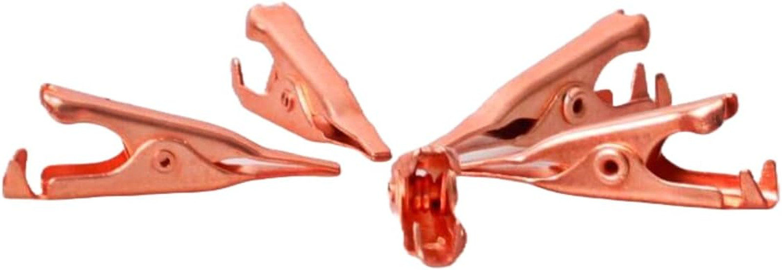 Pack of 50 Micro Toothless Flat Alligator Test Copper Clips Prototyping Solde