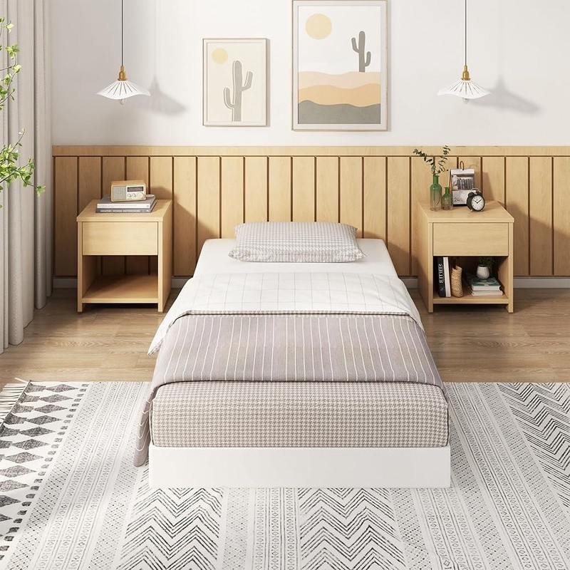 Twin Box Spring Metal Slats Noise Free Easy Assembly Heavy Duty 1500lbs Support