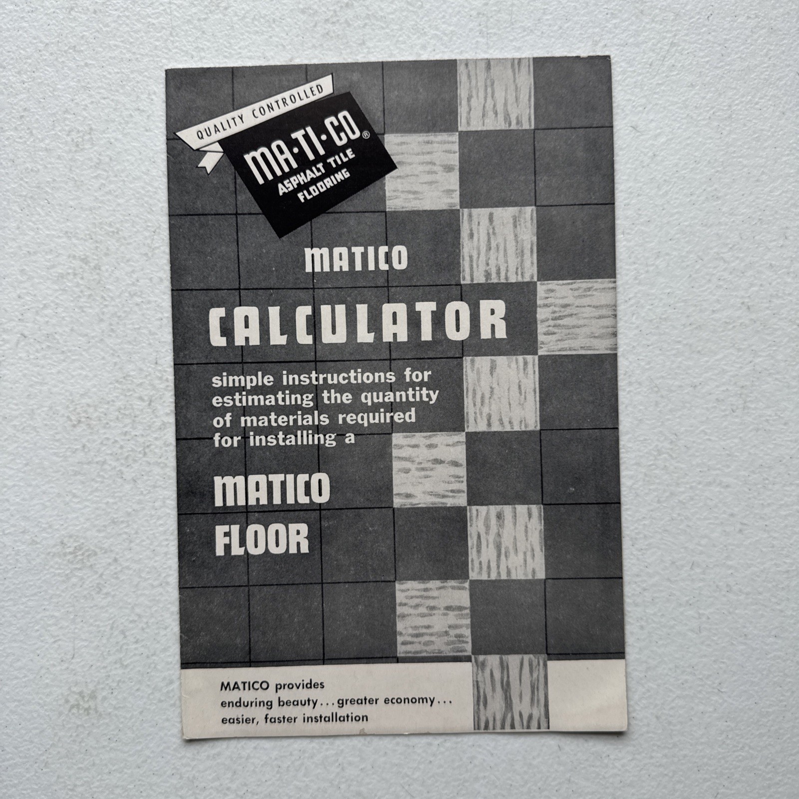 Matico Calculator Simple Instructions For Estimating Materials For Matico Floor