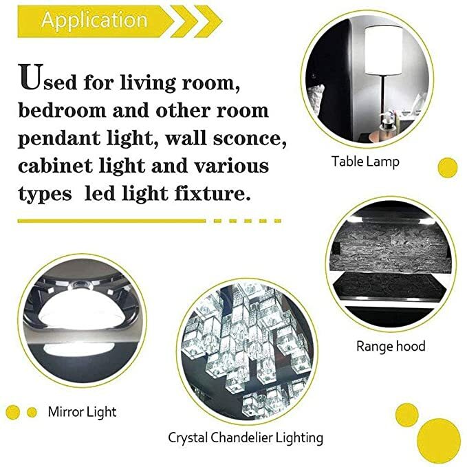 G8 Base Halogen LED Replacement Bulb for Under-Cabinet Accent Desk Lamp Lighting