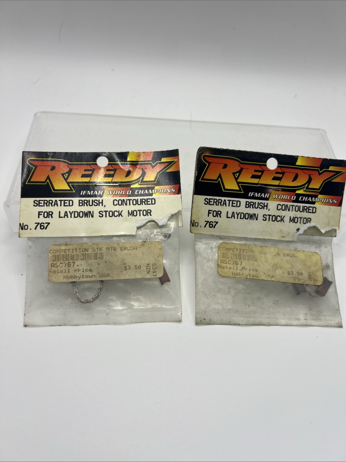 Lot of 2 REEDY #767 Serrated Brush, Contoured For Laydown Stock Motor