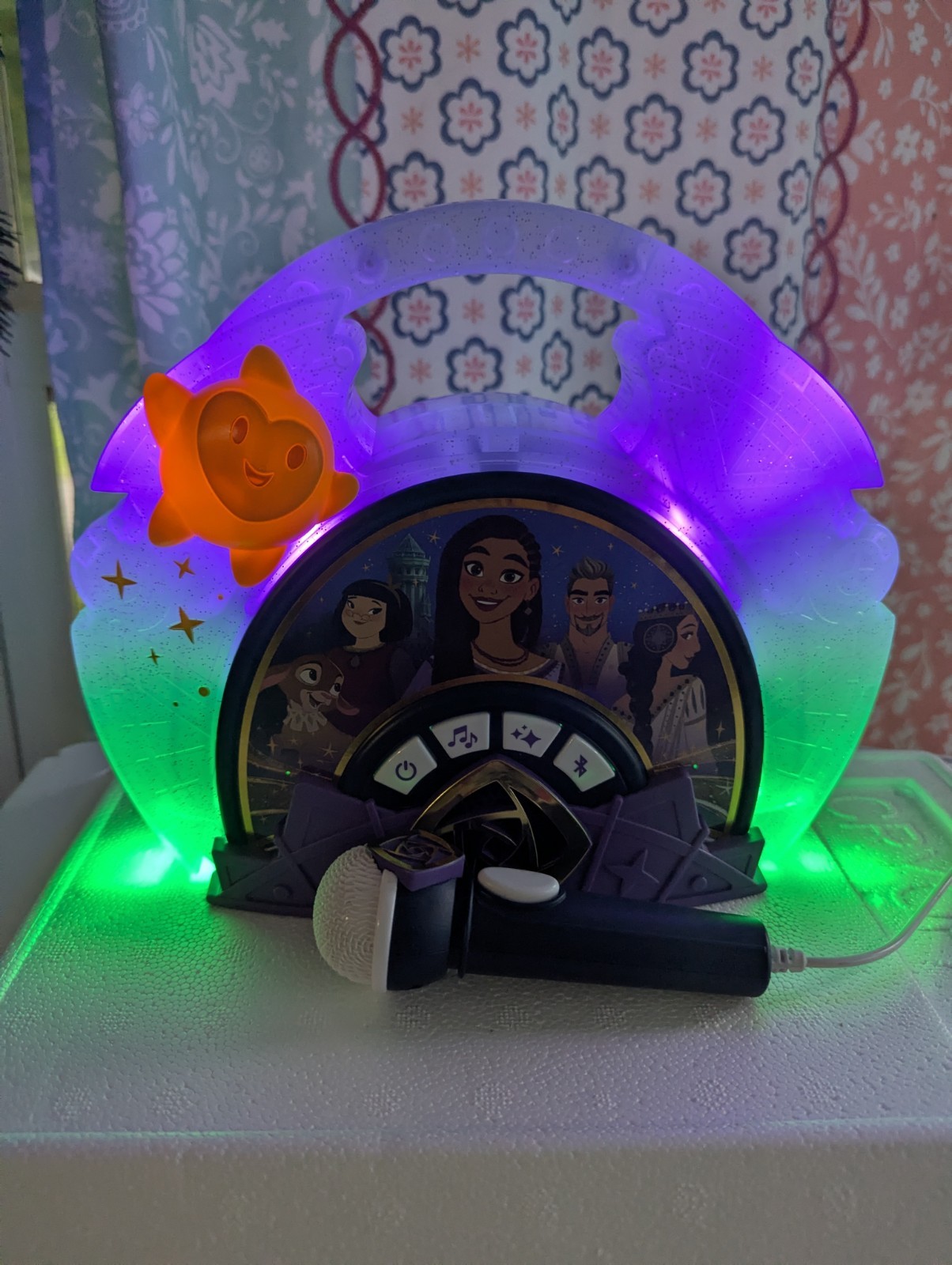 Disney Wish Sing-Along Boombox With A Real Working Microphone And Bluetooth