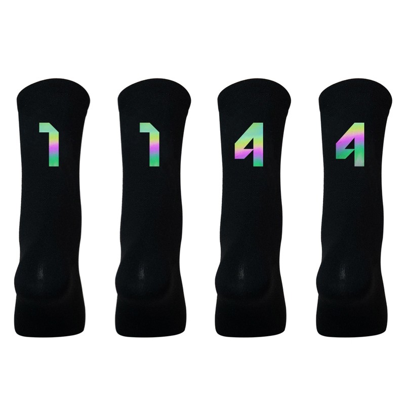 2 Pairs Reflective Road Cycling Riding Bicycle Bike XC MTB BMX Sport Ankle Socks