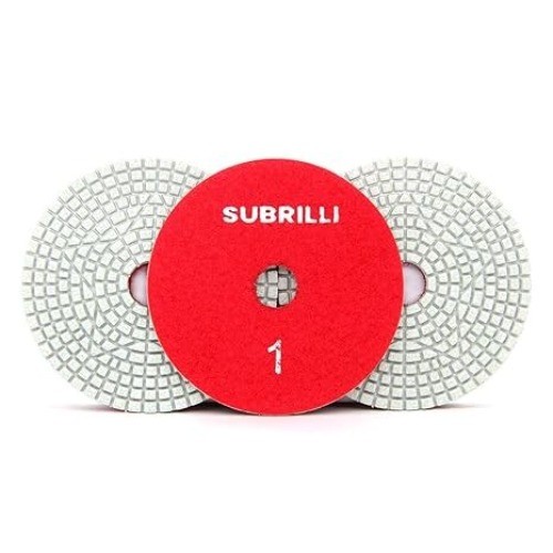 3 Step Diamond Polishing Pads 4" Sanding Discs Grit 1 for  Color: 3-Pcs Step 1