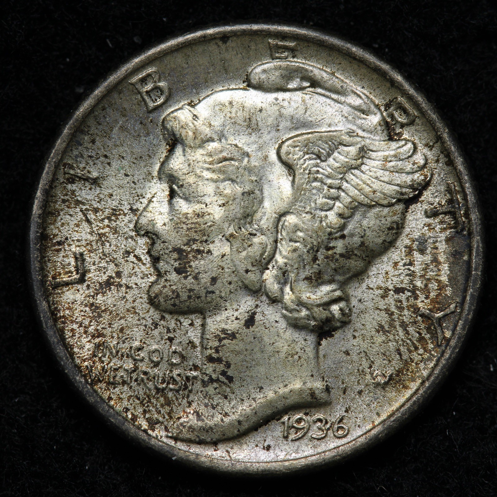 1936 Mercury Silver Dime BU *UNCIRCULATED* MS E350 DWUB