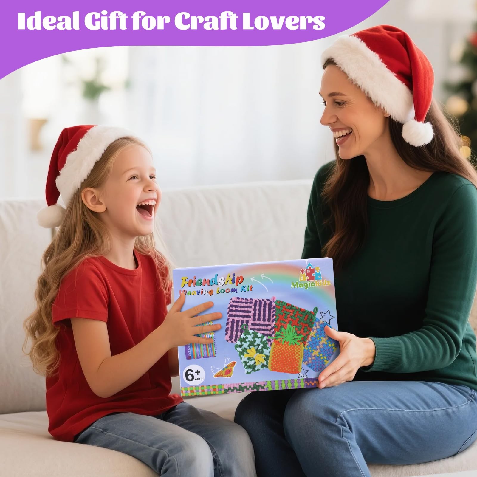 Weaving Loom Kit Toy - Birthday Gifts for Kids 6 7 8 9 10 11 12 Years Old - A...