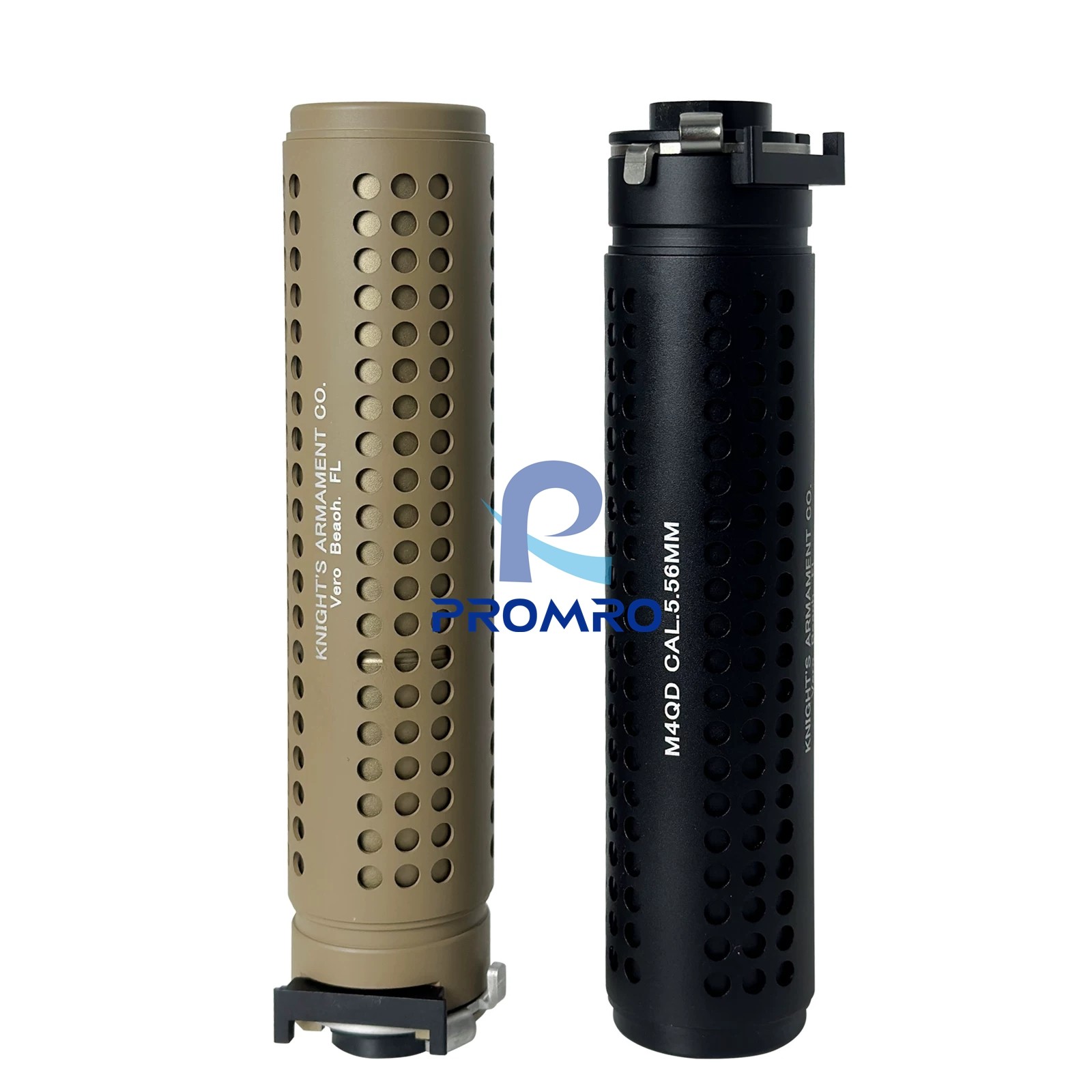 KAC/QD Metal Suppressor, 14mm CCW, Inert Decor Part for Jinming Model, Black/FDE