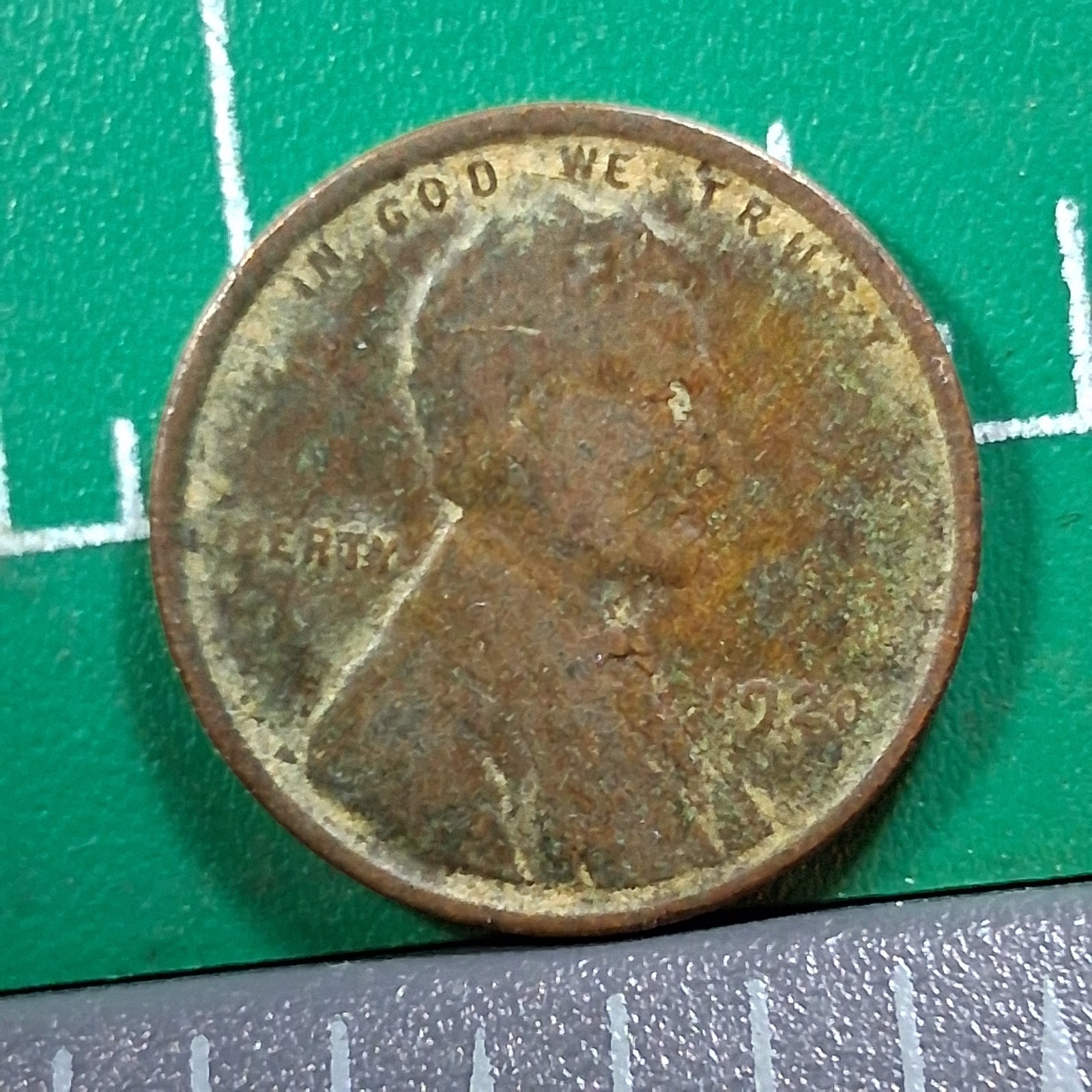 1920 United States USA Abraham Lincoln Wheat Penny 1 Cent Copper Coin
