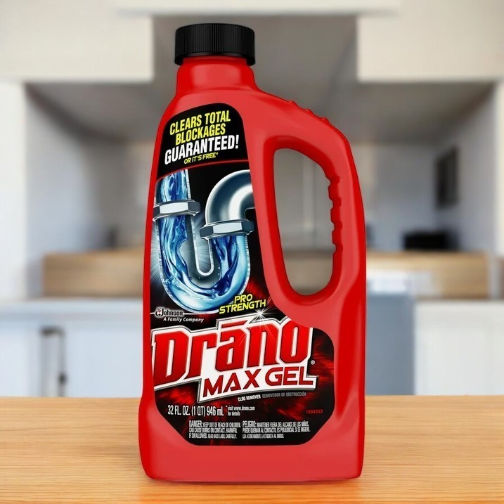 Drano Max Gel Drain Clog Remover, 32 oz - Unclogs Showers and Sinks