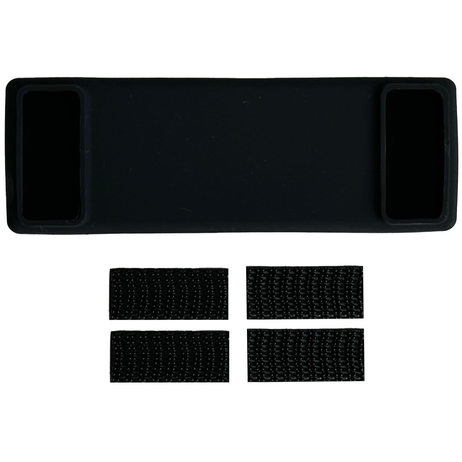 Silicone Skin for the New Rectangular EZ Pass with Interlocking Strips Black