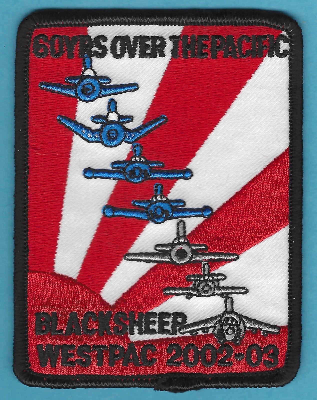 U.S. MARINE CORPS VMFA-214 BLACKSHEEP SQUADRON WESTPAC 2002-2003 PATCH