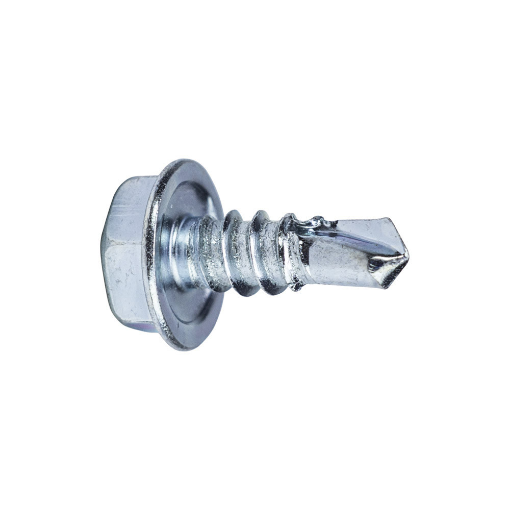 INSTALLBAY HWHT1012Z Hex Washer Head Tek ZINC Screw #10 x 1/2 In Box of 500