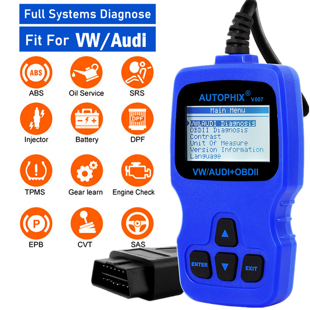 Full System OBD2 Scanner Fit For VW & Audi Car Diagnostic Tool ABS SRS EPB Brake