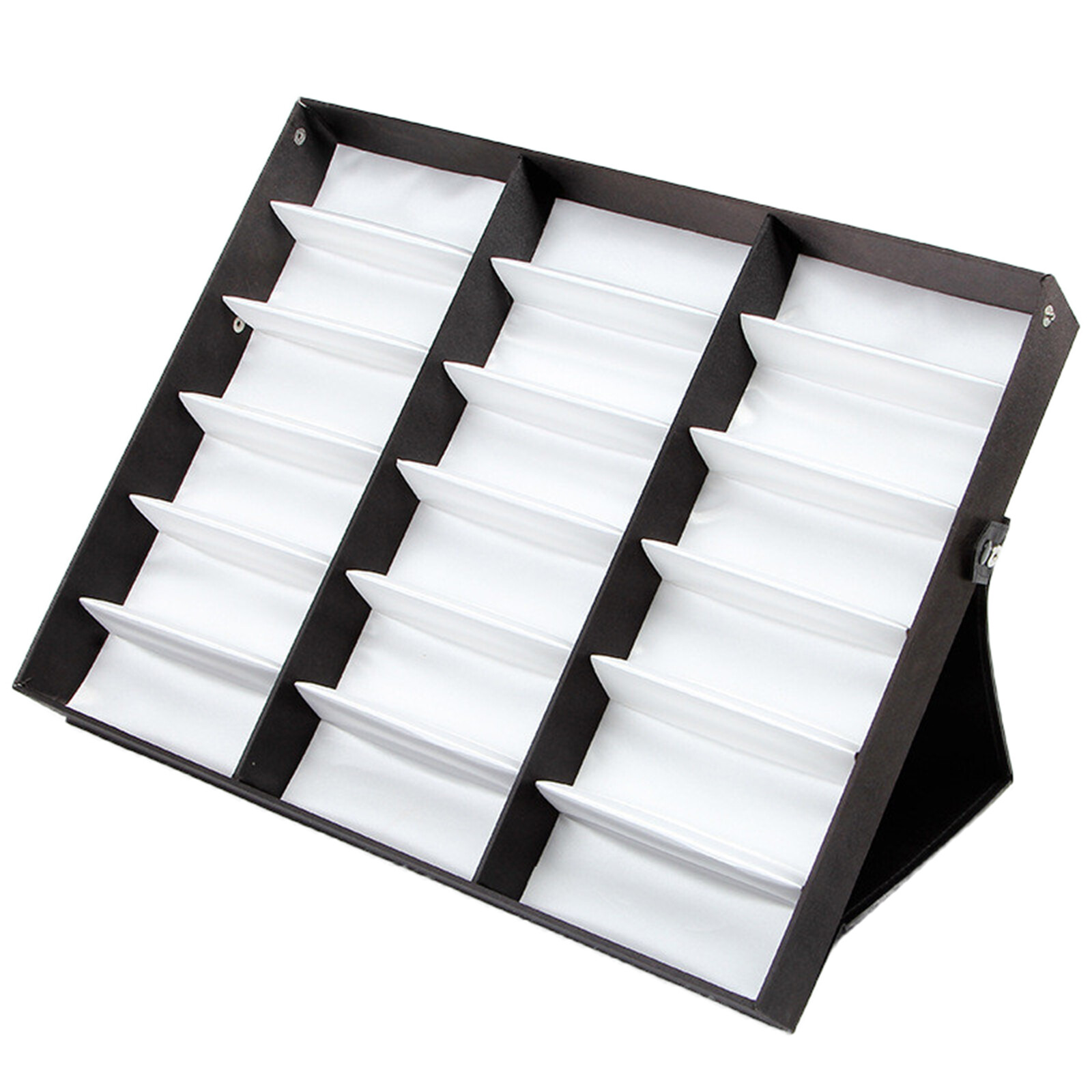 18 Slots Sunglasses Organizer Storage Box Desktop Eyewear Display Case Holder