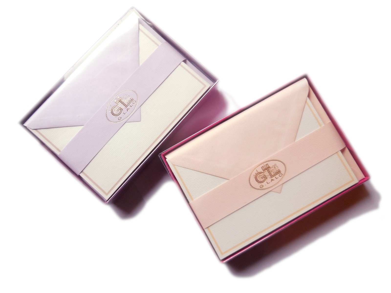 Luxury Note Cards Envelopes 15 Stationery Set G. Lalo 4x6 Flat Single France NIP