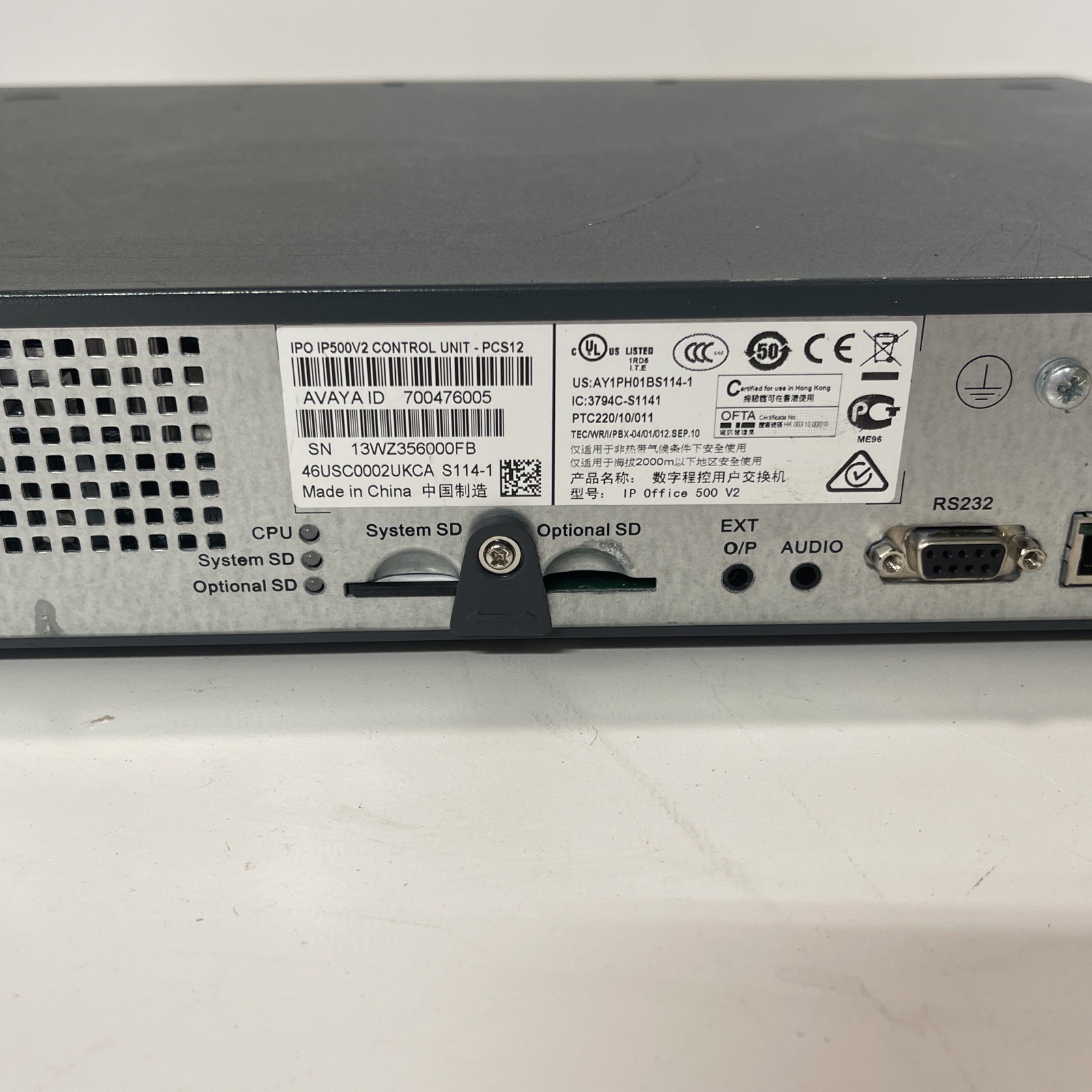 avaya ip office 500v2 system