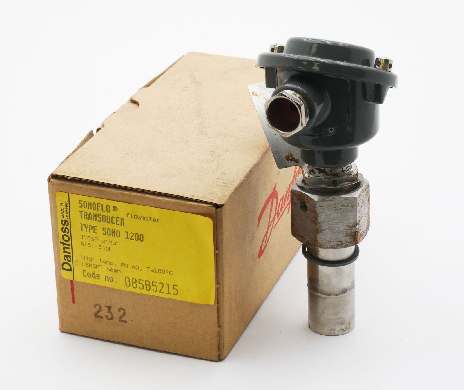 Danfoss SONO 1200 085B5215 Flowmeter Transducer -Unused/Original Box-