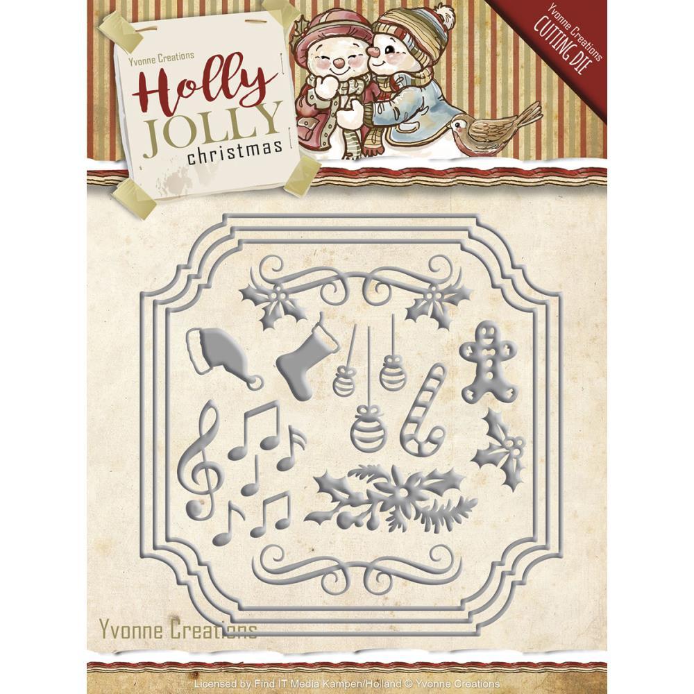 Find It Trading Yvonne Creations Holly Jolly Die Christmas Dies Card Die