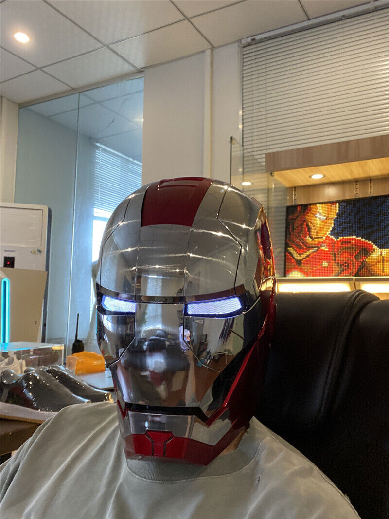 US StocK AUTOKING Iron Man MK5 Helmet Wearable Voice Control ABS Mask Cosplay