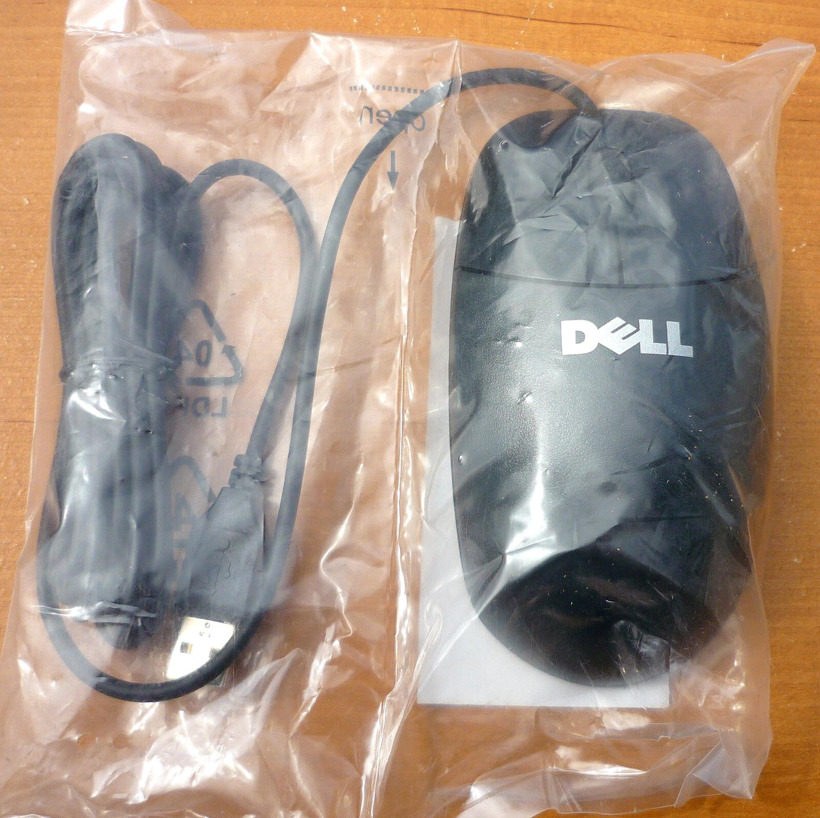 Dell M-UK DEL3 USB Wired Mechanical Ball Wheel Mouse BLACK - NEW / SEALED