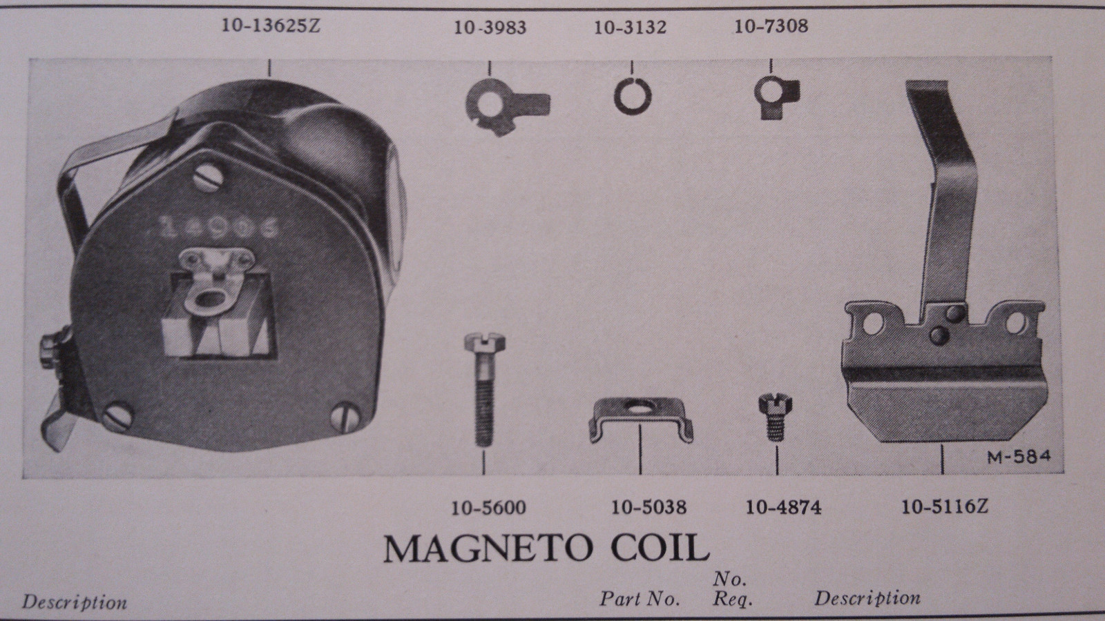 Bendix Scintilla SF7RN-1 Parts Booklet