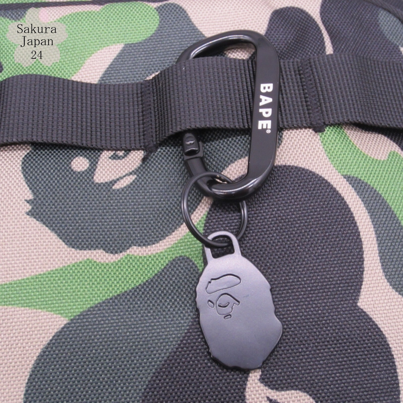 BAPE A Bathing Ape Camo Shoulder Bag with Carabiner 2021 AW Magazine Free Gift