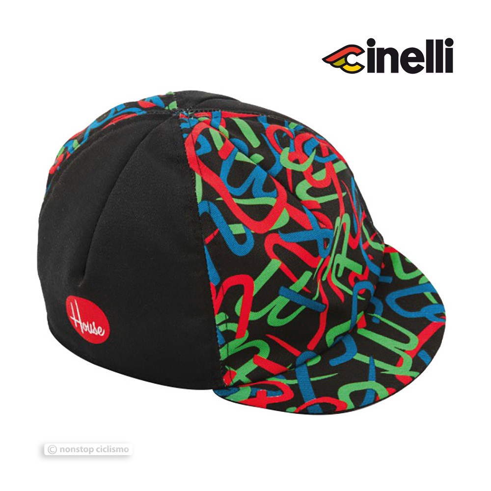 Columbus Cinelli Cycling Cap : "TUBOGRAPHY" - LTD EDITION BLACK