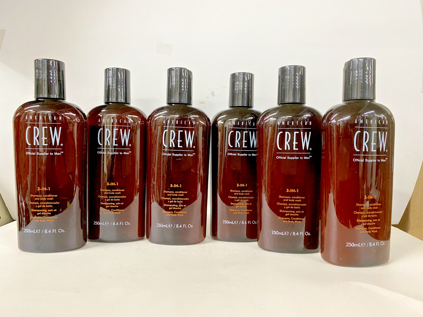 American Crew 3 in 1 Shampoo, Conditioner & Body Wash 8.4 oz (Pack of 6)