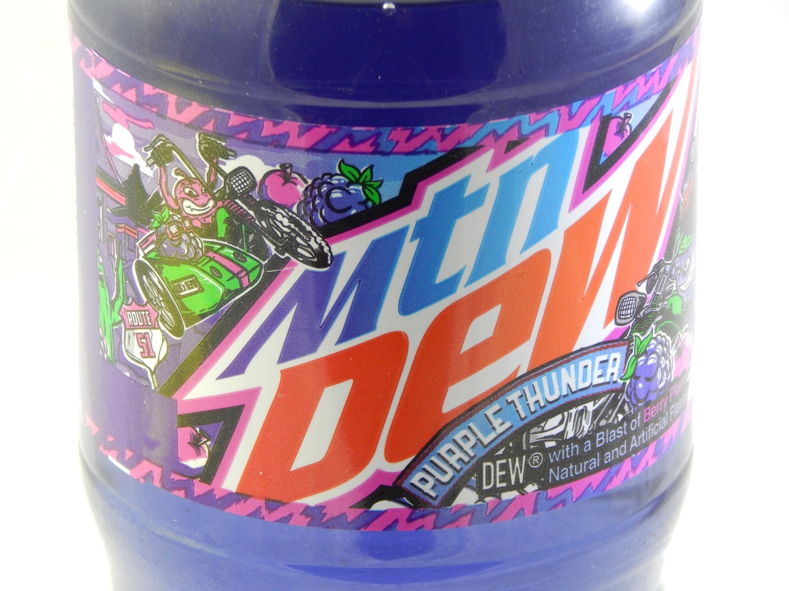 Mountain Dew Purple Thunder Label Error Full 20 Oz MTN