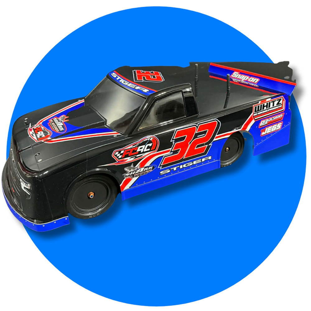 SHARK RC BULLET 1/10 Buggy Chevy Silverado Truck CLEAR Body SHK-BULLET