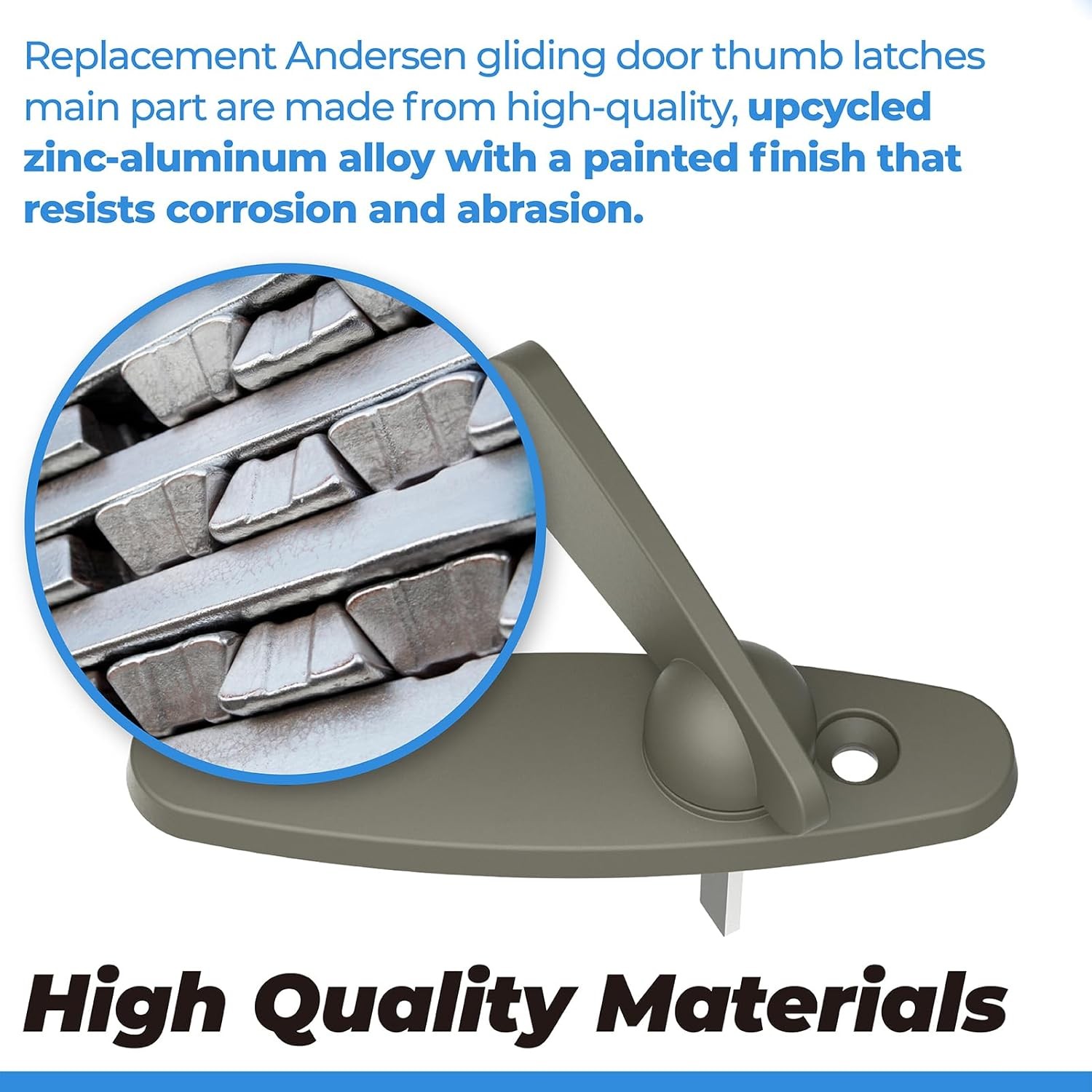 Replacement Andersen Gliding Door Thumb Latch Compatible with Andersen Sliding
